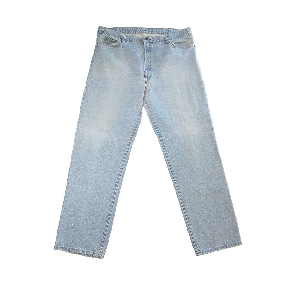 Levis 505 Regular Fit Jeans Mens 40x32 Light Wash Blue Straight Leg Made in USA